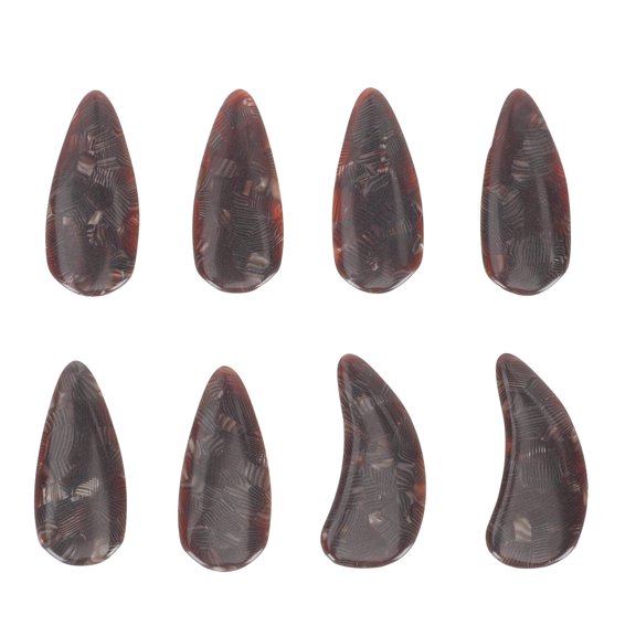 FOMIYES Fake Nails Guzheng Practice Nails Round for Friends in Guzheng Practice 8Pcs