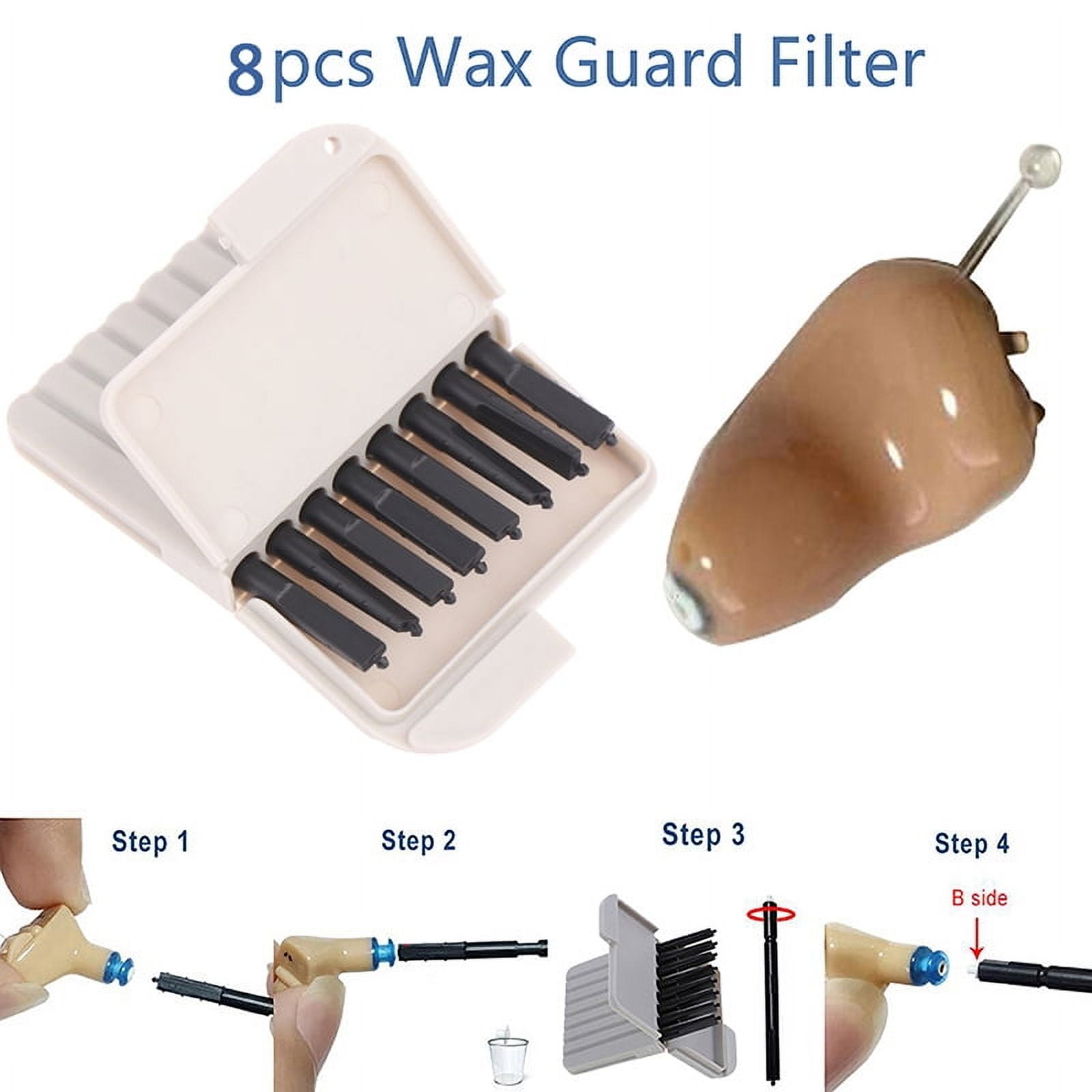 Phonak 8Pcs Hearing Aid Wax Guard Filters, Cerumen Protector, Ear