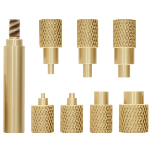 8Pcs Heat Set Insert Tip Brass Soldering Iron Tip Good Thermal Conductivity Thermal Insertion Head Rust Proof for 3D Printing