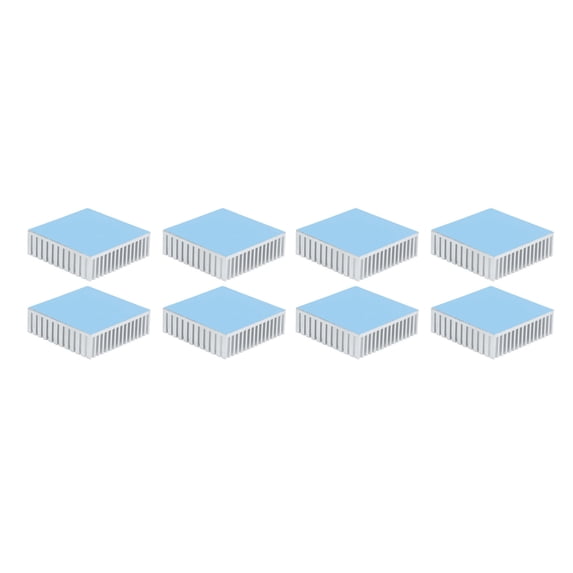 Neyseki 8Pcs Heat Sink Cooling Heatsink Cooler Aluminium Alloy 50x50x15mm Accessory White