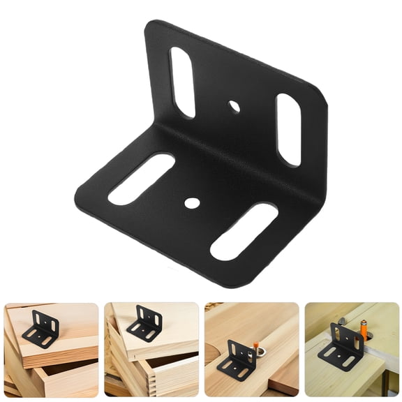 8Pcs Heavy Duty L Angle Brackets Iron Material for Stable Furniture Shelving