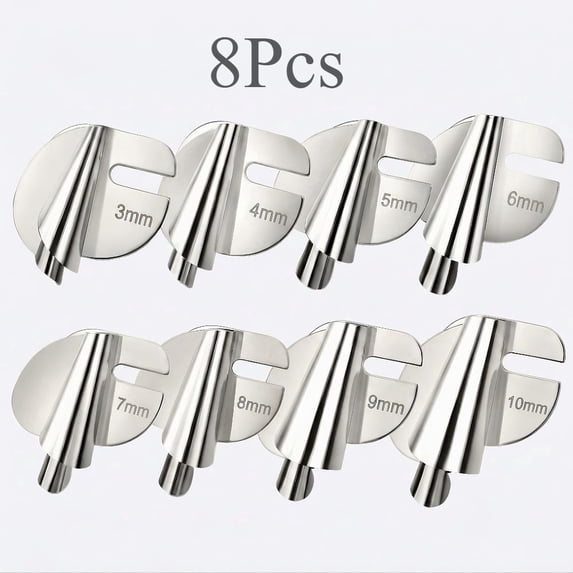 8Pcs Hem Presser Foot Set, Wide Rolled Hemmer Pressure Foot, Sewing Machine Hemming Feet Accessories for Hand and Household Sewing Machines