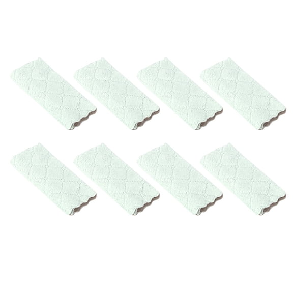 8Pcs Highly Absorbent Multifunctional Cleaning Cloths Polyester Double-Sided Kitchen (27.5x16cm/10.8x6.3in)
