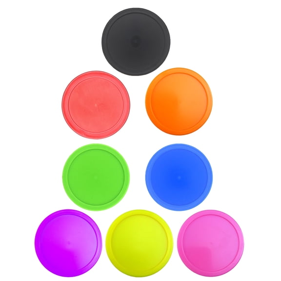 8Pcs Round Hockey Pucks Air Hockey Pucks Replacement Heavy Hockey Tables Pucks for Game Tables Equipment
