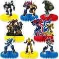 thumbnail image 1 of 8Pcs Honeycomb Centerpieces for Transformers, Birthday Party Decoration for Transformers，Table Decorations Theme 3D, 1 of 5