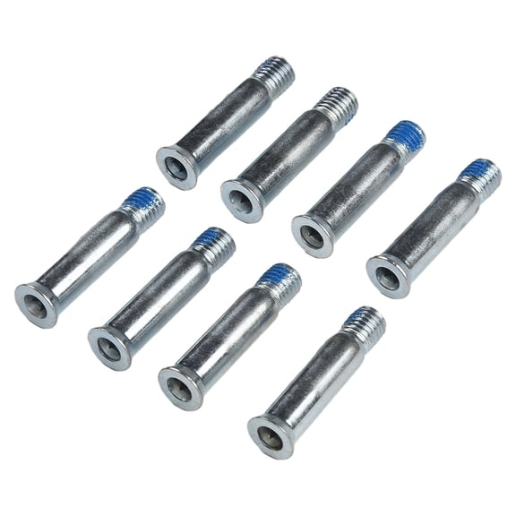 8Pcs Inline Roller Skate Axles Wheel Bolts Screws, Metal Replacement Parts For Skates, 34Mm And 38Mm Sizes, Gray Hardware Fittings Kit(6 * 34MM)