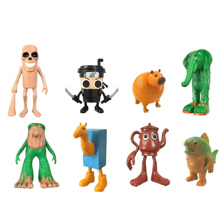 ITALIAN BRAINROT フィギュア 4体セット 8Pcs Italian Brainrot Animal Figures – 4