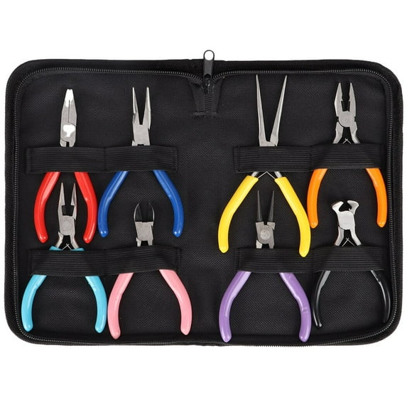 8Pcs Jewelry Pliers with Storage Bag, Assorted Jewelry Pliers, Jewelry Making Kit for Jewelry Repair, Wire Wrapping, Crafts