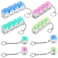 thumbnail image 1 of 8Pcs Keyboard Fidget Toy for Adult Quiet Keyboard Clicke Toy with LED Lights for Relieve Stress Cool Clicker with Keychain for Home Office, 1 of 7
