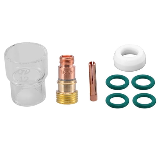8Pcs Kit Torch Tig Welding For Stubby Gas Lens #12 Torch Cup O Rings For Wp-17/18/26 YIWEI