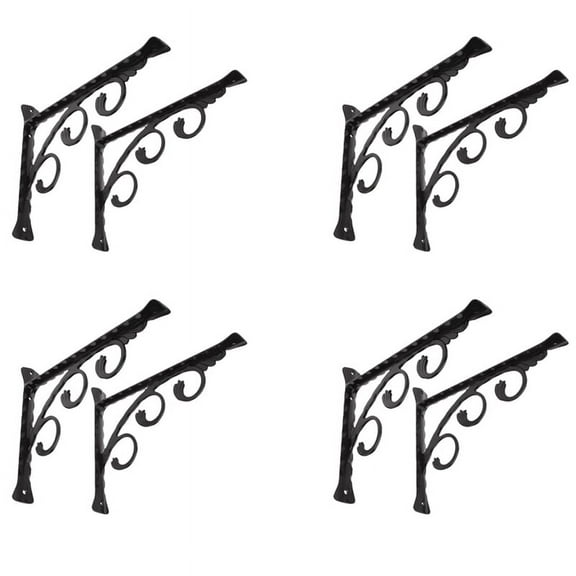 8Pcs L Shaped Angle Bracket Multifuntional Brace Shelf Brackets Decorative Shelf Brackets Wall Brackets S