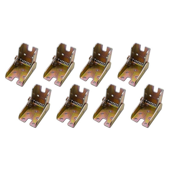 8Pcs Legs Bed Support Brackets Foldable Furniture Leg Feet Lock 2.4 Inch Height with Springs