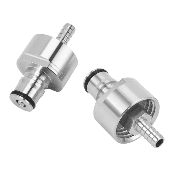 8Pcs/Lot 304 Stainless Steel Carbonation Cap 5/16 Inch Barb, Lock Type, Fit Soft Drink PET Bottles