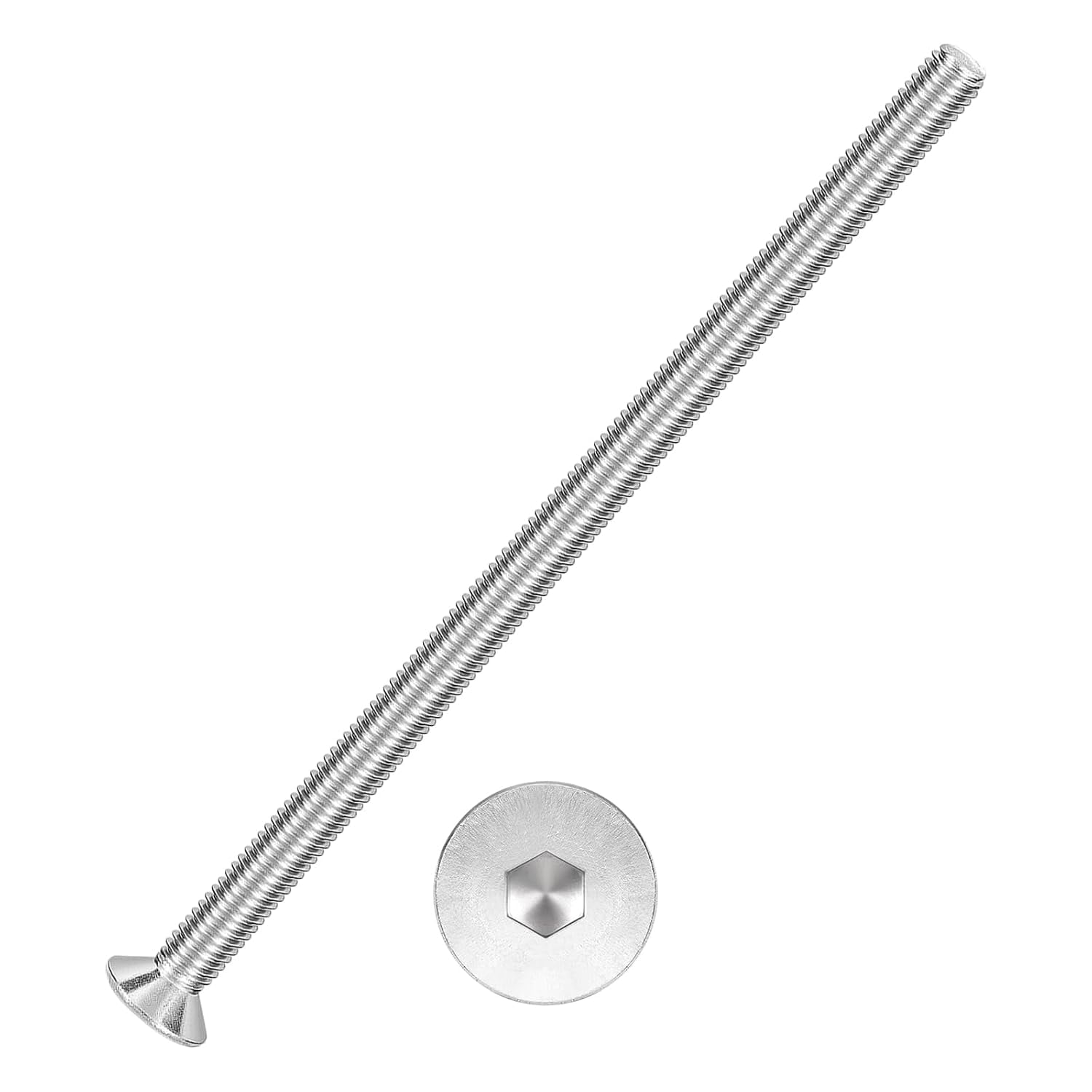 8Pcs[M5-0.8x110] Flat Head Socket Cap Screw Countersunk Bolt - Walmart.com