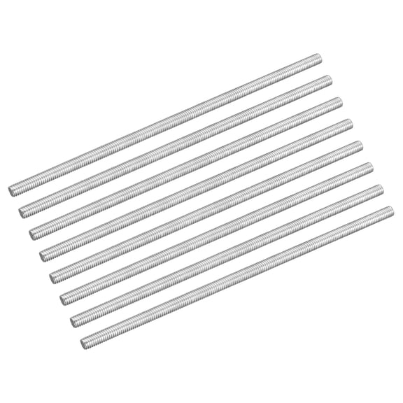 8Pcs M6-1.0x170mm Fully Threaded Rods, 304 Stainless Steel Thread Bar Studs