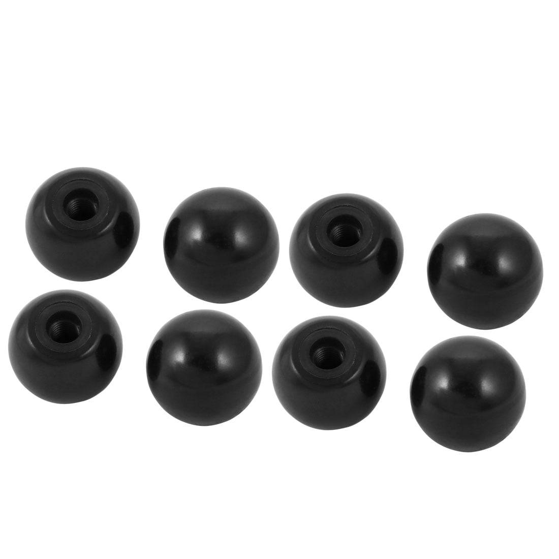 Uxcell 3 PCS Black Plastic Ball Lever Knob - M8 Bore, 32mm Diameter, For Lathe & Machinery - View #2