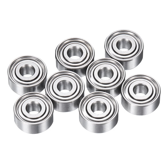 8Pcs MR93ZZ Small Bearing, 3mm ID 9mm OD 4mm Width Double Shielded Deep Groove Ball Bearings for Electric Motor Skateboards 3D Printer