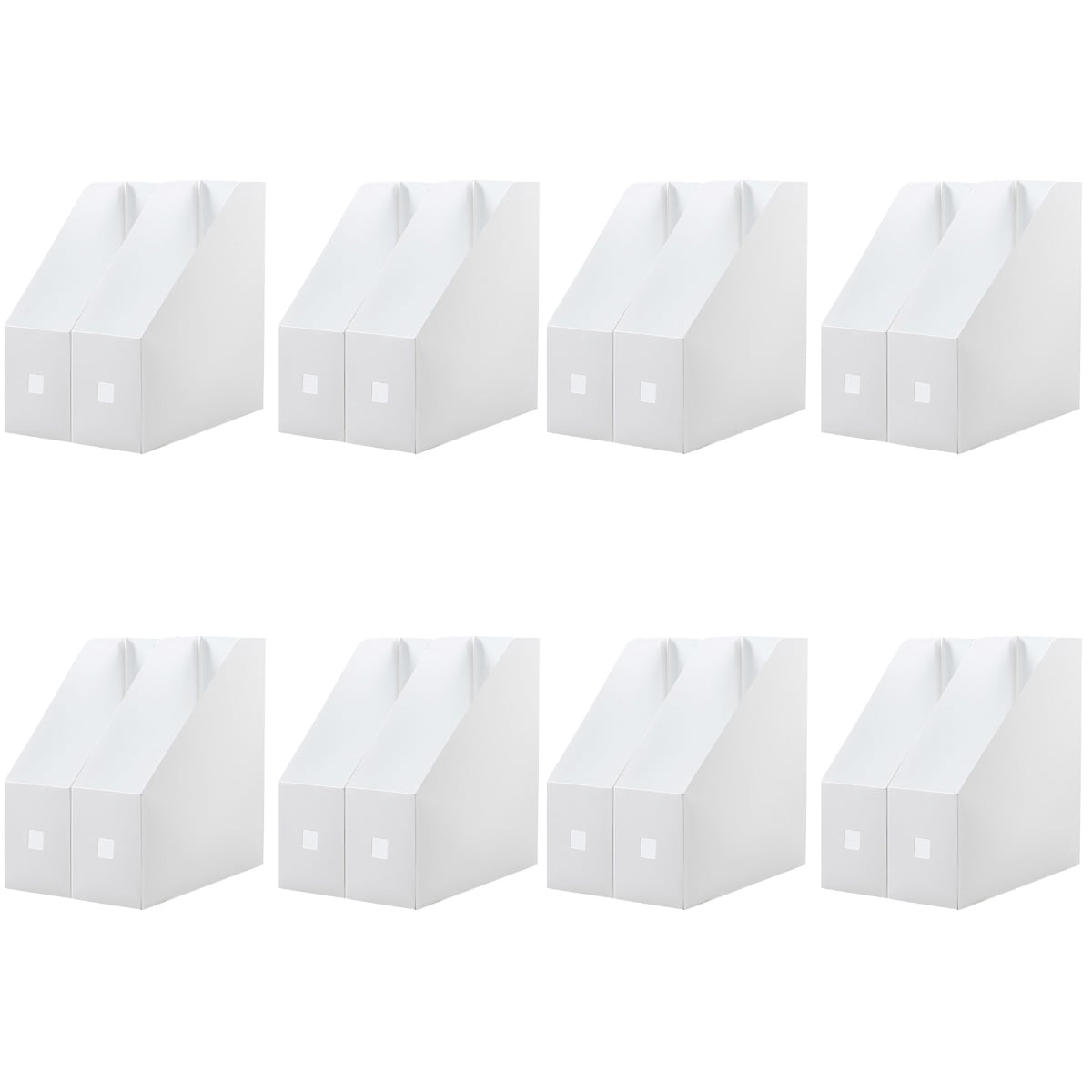 8Pcs Magazine Holders Plastic Desk Organizers Desktop Storage Organizers