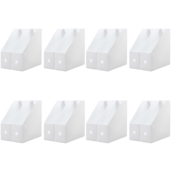 8Pcs Magazine Holders Plastic Desk Organizers Desktop Storage Organizers