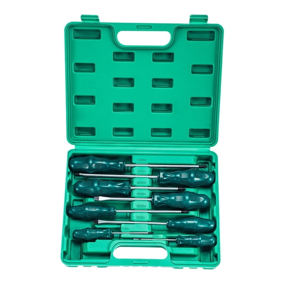 8Pcs Magnetic Screwdriver Set 4 and 4 Slotted Tip Professional Cushion Screwdriver Set Repair Hand Tool