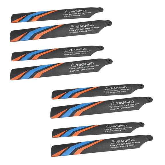 8Pcs Main Blade Propellers for XK K127 RC Helicopter Airplane Drone Spare Upgrade Parts Accessories