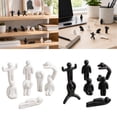 thumbnail image 1 of 8Pcs Meccha Chameleon Game Mini Figurine, 3D Printed Matte Chameleon Statue, Creative Collectible Present for Game Fanatics (Black), 1 of 7
