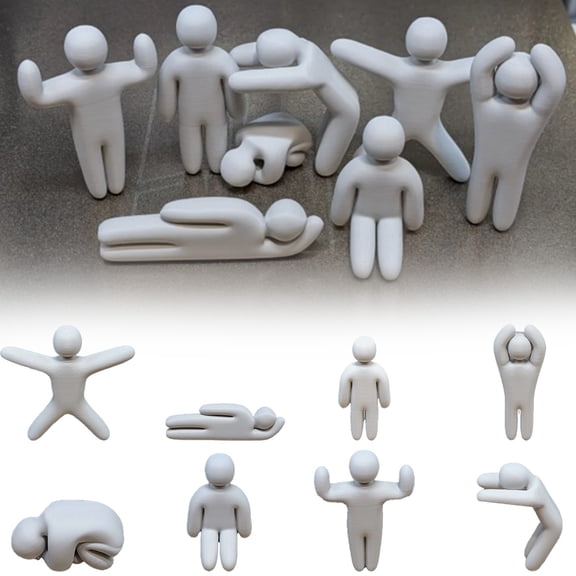 8Pcs Meccha Chameleon Game Mini Figurine, 3D Printed Mixed Hiding Poses Mini Model, High Detail Collectible Figurines For Game Hobbyists