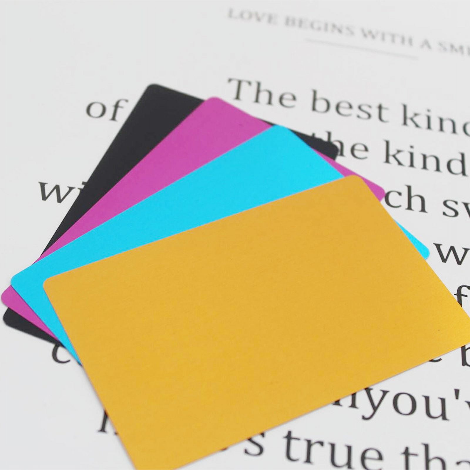 8Pcs Metal Business Cards Sublimation Blank Cards Blank Printing 8pcs metal business cards sublimation blank cards blank printing