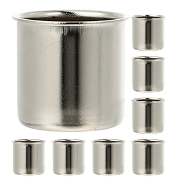 FONDOTIN Metal Candle Cups Votive Holders for Weddings Parties Home Decor 8 Pieces