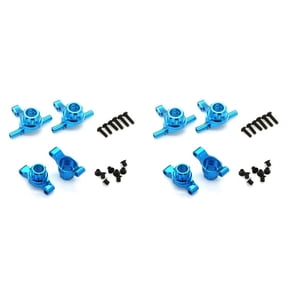 8Pcs Metal Front and Rear Upright Knuckle Arms Steering Knuckle Set for TT02 TT-02 1/10 RC Car Upgrade Parts