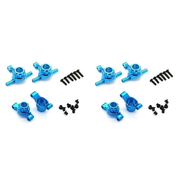 8Pcs Metal Front and Rear Upright Knuckle Arms Steering Knuckle Set for TT02 TT-02 1/10 RC Car Upgrade Parts