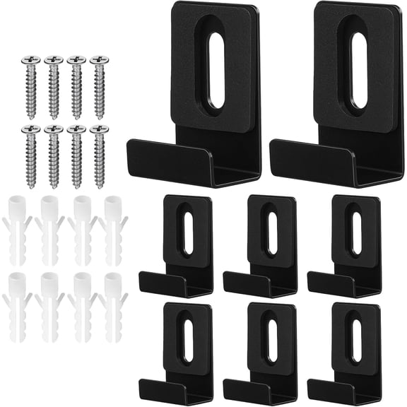 8Pcs Metal Mirror Clips, Mirror Holder Clips, 1/2" Wide Channel, Heavy Duty Mirrors Hangers Mirrors Mounting Hardware for the Wall