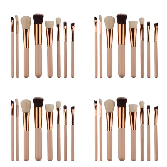 8Pcs Mini Cosmetic Eyebrow Eyeshadow Brush Makeup Brush Sets Kits Tools