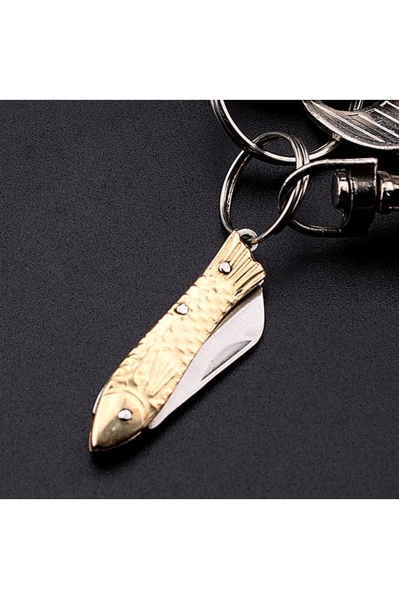 8Pcs Mini Folding Knife Keychain, Stainless Steel Small Pocket Knife, Cool Tools for EDC Enthusiasts, Package Opener, Daily Carry Gadgets