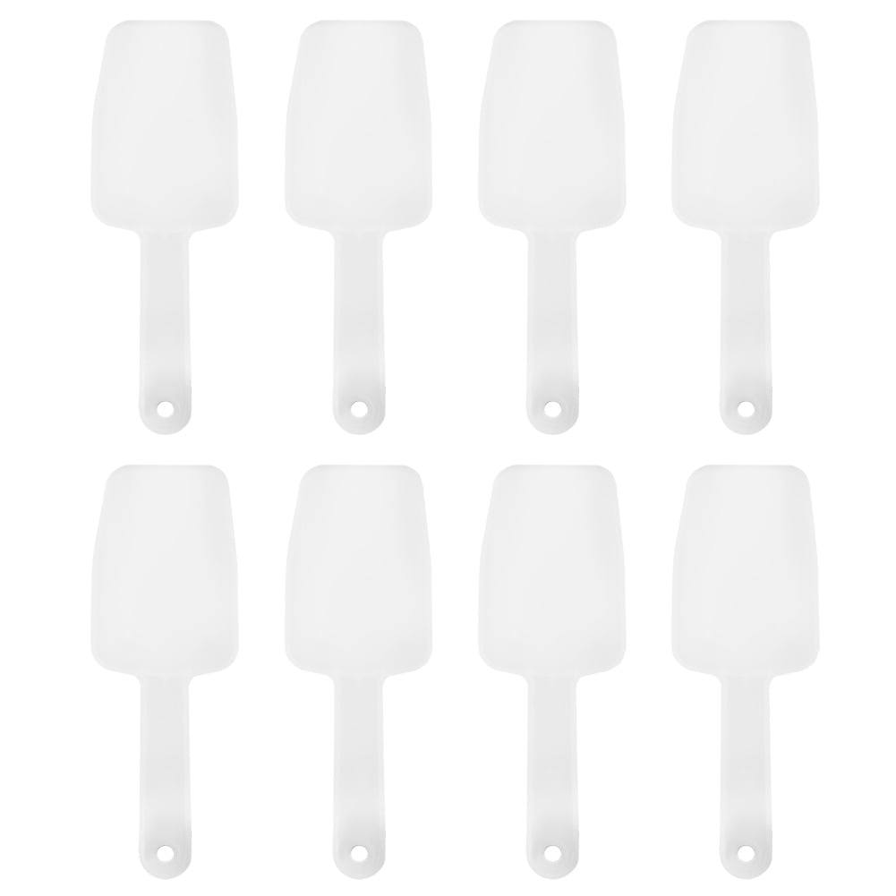8Pcs Mini PP Plastic Scoop Ice Scraper Shovel for Food Nut Flour