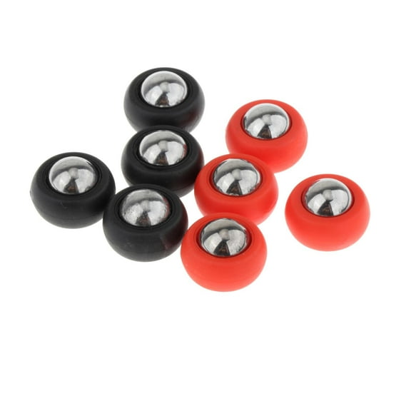 8Pcs Mini Shuffleboard Pucks Set Shuffleboard Table Pucks Replacement Shuffleboard Accessories 2 Colors Shuffleboard Rollers for Family Home