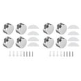 8Pcs Mirror Clips Glass Mirror Wall Hanging Holder Fixings Hardware For