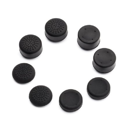 8Pcs Mountable Gamepad Silicone Thumb Grip Caps for Nintendo SWITCH Joy-Con