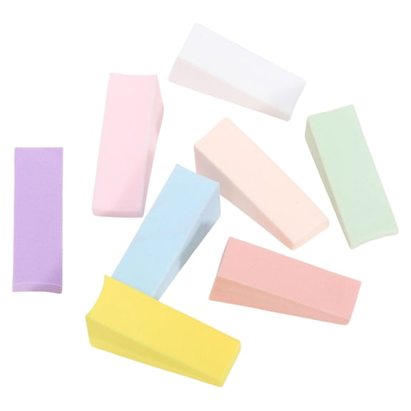 8Pcs Nails Stamping Sponge Set Triangular Designs Soft Nails Sponges For Accurate Gel Application Salons Or Home Use