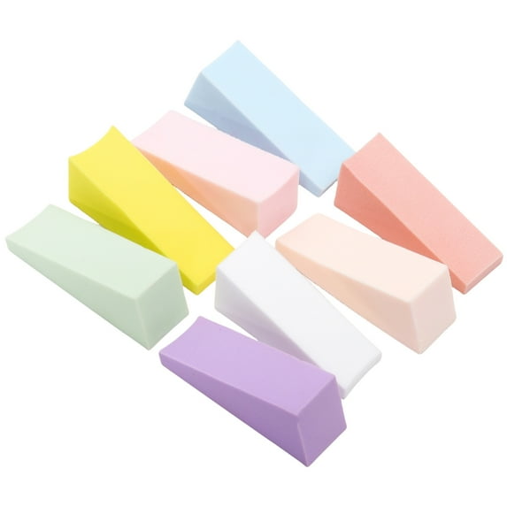 8Pcs Nails Stamping Sponge Set Triangular Designs Soft Nails Sponges For Accurate Gel Application Salons Or Home Use