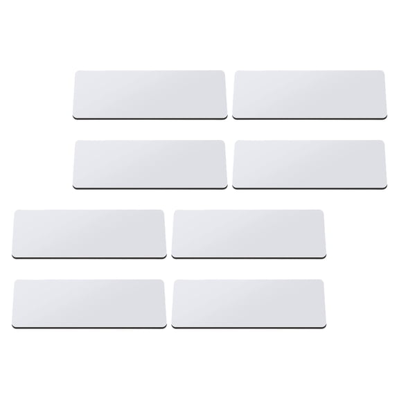 8Pcs Name Badge for Heat Transfer Office Staff Identity Card Name Badges with Pin for Teacher Students Employees