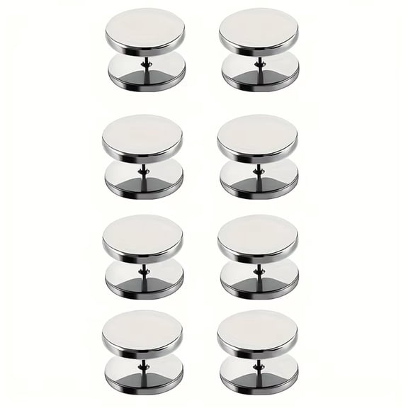8Pcs New Simple Spiral Safety Buttons, 3 Optional Colors No Sew Detachable.