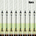 8Pcs OO / HO Scale Led Antique Street Light Model Railroad Path Lamp