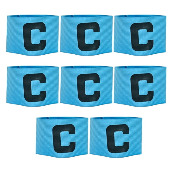 8Pcs Outdoor Sports Captain Arm Bands Unisex Elastic Soccer Captain Armband