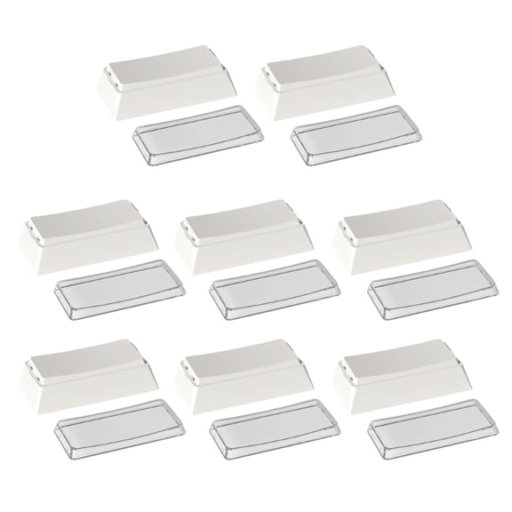 8Pcs PBT Keycaps Cherry Profile 2U Blank Supplement Keycaps for Gaming Mechanical Keyboards