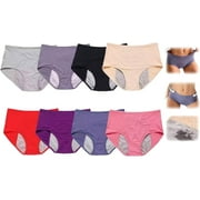 8Pcs Pack Leakproof Ladies Underwear, Leakproof Panties for Women Over 60 with Incontinence, Comfortable Leakproof Underwear for Daily, Leak Proof Underwear for Women, Incontinence Underwear