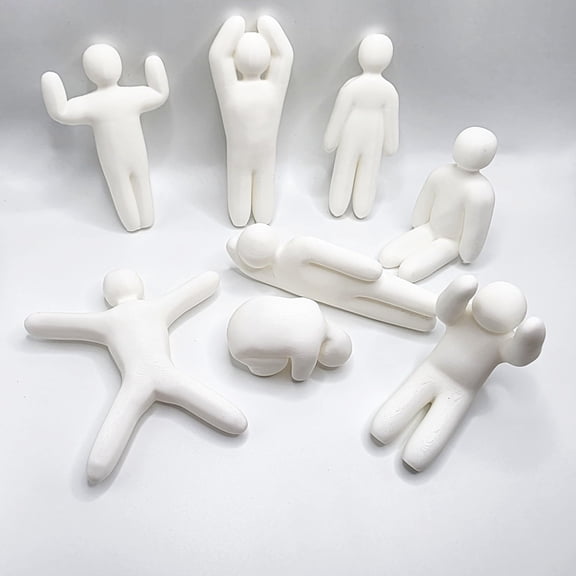 8Pcs Paintable 3D Printed Chameleon Figurines, DIY Art Craft Blank Miniature Figures for Custom Painting, Unique Robot Mech Lizard Statue Toys, Creative Hobby Collectibles Hiding Game Gifts