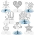 thumbnail image 1 of 8Pcs Pearl Wedding Anniversary Table Decorations, Honeycomb Centerpieces Table Toppers Cheers to 30th Wedding Anniversary Honeycomb Table Topper for Happy Anniversary Decorations Romantic, 1 of 7