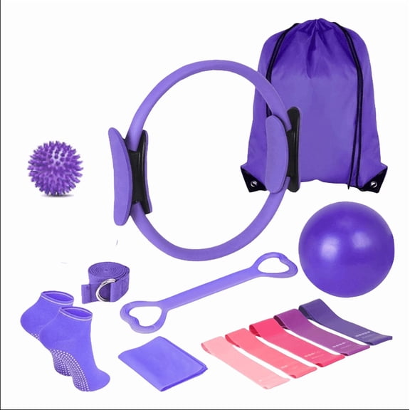 8Pcs Pilates Exercise Kit, Home Workout Fitness Equipment Set For Yoga, Stretching And Full Body Training,Efficient Body Makeover for Beginners and Seasoned Athlete