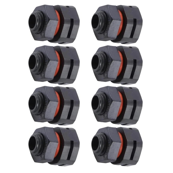 8Pcs Plastic Air Vent Valves M12X1.5 Thread Size Pressure Reducing Valves Breathing Screw Air Vent For Electrical Cabine